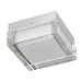 Alteck Lighting AFM0019-3CCT-W Box 5" LED Outdoor Flush Mount, 3CCT Selectable - Brushed Stainless Steel