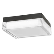 Alteck Lighting AFM0020-3CCT-W Box 8" LED Outdoor Flush Mount, 3CCT Selectable - Sand Black