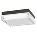 Alteck Lighting AFM0020-3CCT-W Box 8" LED Outdoor Flush Mount, 3CCT Selectable - Sand Black