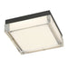 Alteck Lighting AFM0020-3CCT-W Box 8" LED Outdoor Flush Mount, 3CCT Selectable - Sand Black