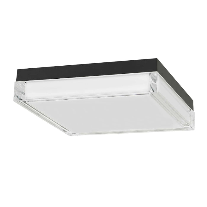 Alteck Lighting AFM0021-3CCT-W Box 11" LED Outdoor Flush Mount, 3CCT Selectable - Sand Black