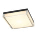 Alteck Lighting AFM0021-3CCT-W Box 11" LED Outdoor Flush Mount, 3CCT Selectable - Sand Black