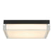 Alteck Lighting AFM0021-3CCT-W Box 11" LED Outdoor Flush Mount, 3CCT Selectable - Sand Black