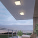 Alteck Lighting AFM0021-3CCT-W Box 11" LED Outdoor Flush Mount, 3CCT Selectable