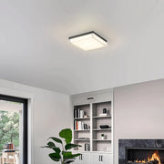 Alteck Lighting AFM0021-3CCT-W Box 11" LED Outdoor Flush Mount, 3CCT Selectable - Sand Black
