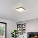Alteck Lighting AFM0021-3CCT-W Box 11" LED Outdoor Flush Mount, 3CCT Selectable - Sand Black