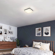 Alteck Lighting AFM0021-3CCT-W Box 11" LED Outdoor Flush Mount, 3CCT Selectable