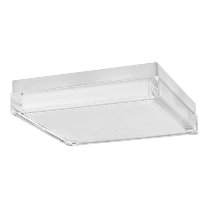 Alteck Lighting AFM0021-3CCT-W Box 11" LED Outdoor Flush Mount, 3CCT Selectable - Brushed Stainless Steel