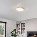 Alteck Lighting AFM0021-3CCT-W Box 11" LED Outdoor Flush Mount, 3CCT Selectable - Brushed Stainless Steel