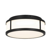 Alteck Lighting AFM0022-3CCT-W Panel Round 1-lt 10" LED Outdoor Flush Mount, 3CCT Selectable