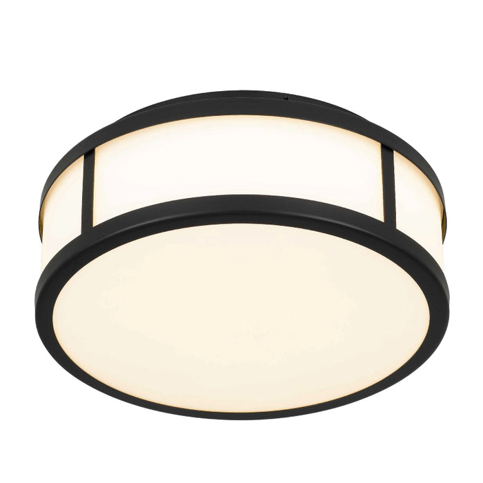 Alteck Lighting AFM0022-3CCT-W Panel Round 1-lt 10" LED Outdoor Flush Mount, 3CCT Selectable