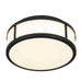 Alteck Lighting AFM0022-3CCT-W Panel Round 1-lt 10" LED Outdoor Flush Mount, 3CCT Selectable