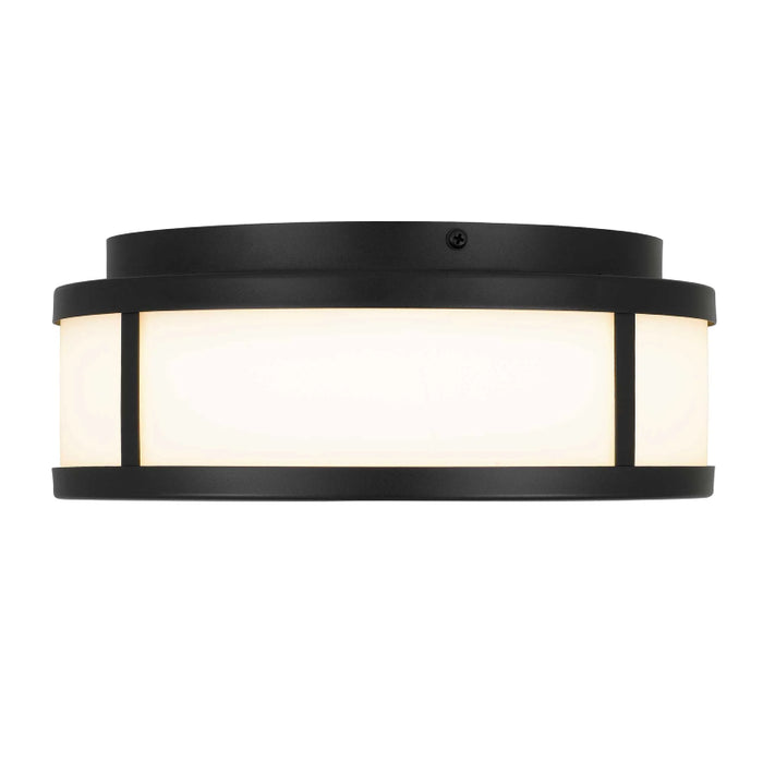 Alteck Lighting AFM0022-3CCT-W Panel Round 1-lt 10" LED Outdoor Flush Mount, 3CCT Selectable