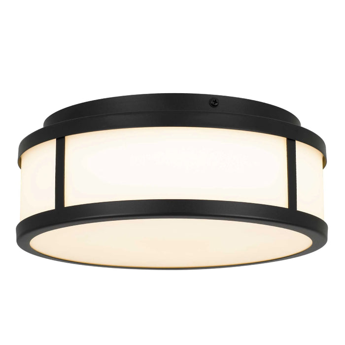 Alteck Lighting AFM0022-3CCT-W Panel Round 1-lt 10" LED Outdoor Flush Mount, 3CCT Selectable