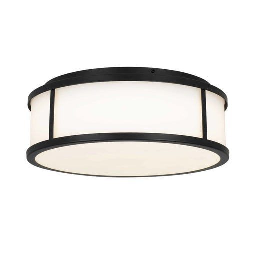 Alteck Lighting AFM0023-3CCT-W Panel Round 1-lt 14" LED Outdoor Flush Mount, 3CCT Selectable