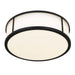 Alteck Lighting AFM0023-3CCT-W Panel Round 1-lt 14" LED Outdoor Flush Mount, 3CCT Selectable