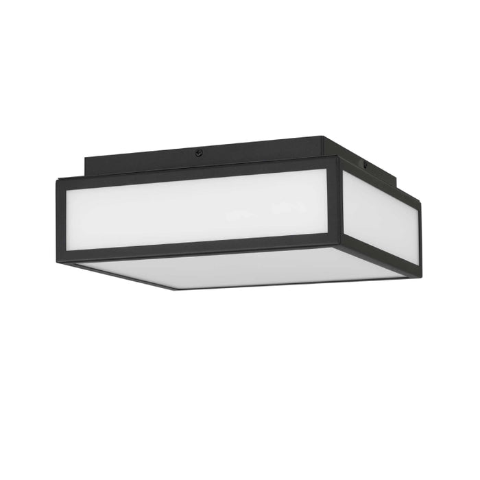 Alteck Lighting AFM0024-3CCT-W Panel Square 1-lt 10" LED Outdoor Flush Mount, 3CCT Selectable