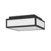 Alteck Lighting AFM0024-3CCT-W Panel Square 1-lt 10" LED Outdoor Flush Mount, 3CCT Selectable