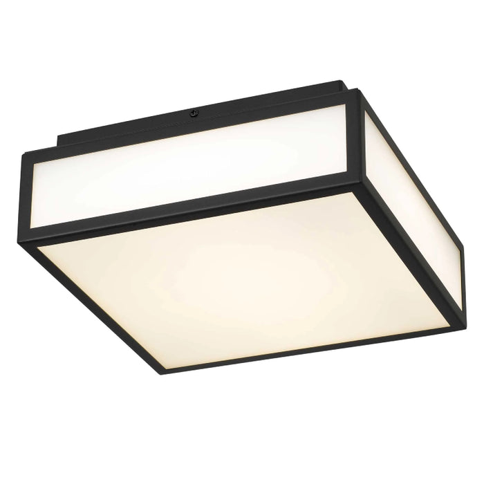 Alteck Lighting AFM0024-3CCT-W Panel Square 1-lt 10" LED Outdoor Flush Mount, 3CCT Selectable