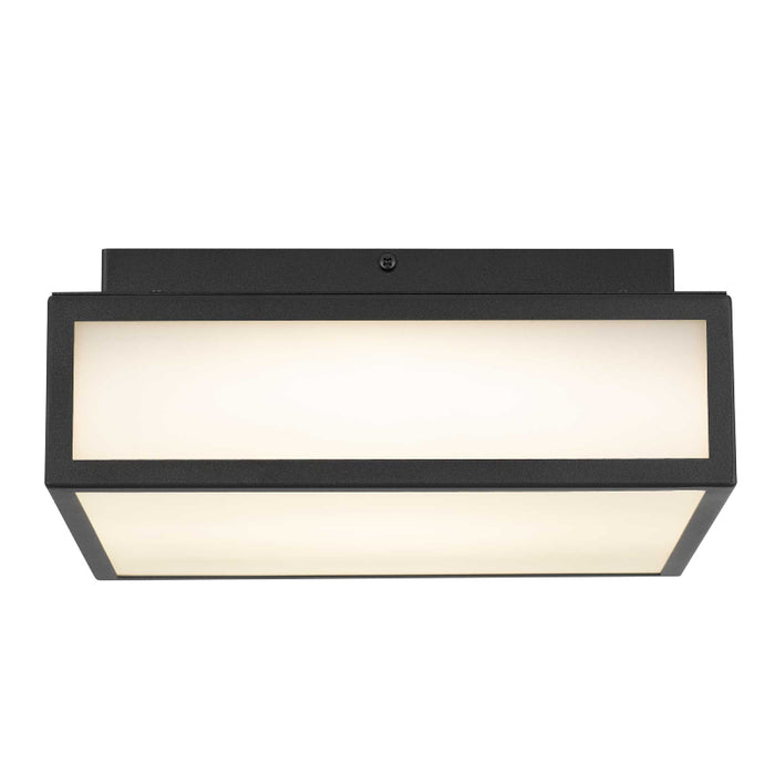 Alteck Lighting AFM0024-3CCT-W Panel Square 1-lt 10" LED Outdoor Flush Mount, 3CCT Selectable