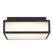 Alteck Lighting AFM0024-3CCT-W Panel Square 1-lt 10" LED Outdoor Flush Mount, 3CCT Selectable