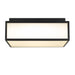 Alteck Lighting AFM0025-3CCT-W Panel Square 1-lt 14" LED Outdoor Flush Mount, 3CCT Selectable