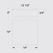 Alteck Lighting AFM0025-3CCT-W Panel Square 1-lt 14" LED Outdoor Flush Mount, 3CCT Selectable