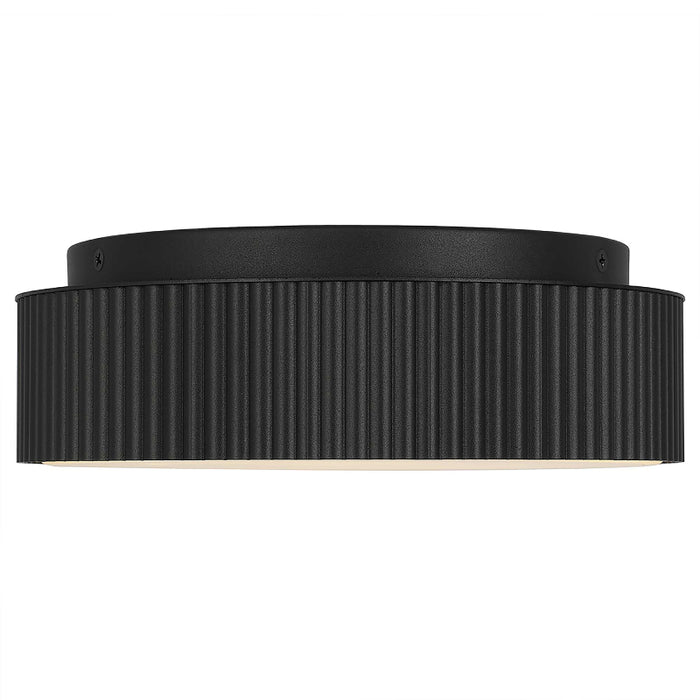 Alteck Lighting AFM0064-5CCT-W Channel 9" LED Outdoor Flush Mount, 5CCT Selectable - Sand Black