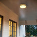 Alteck Lighting AFM0064-5CCT-W Channel 9" LED Outdoor Flush Mount, 5CCT Selectable - Painted Brass