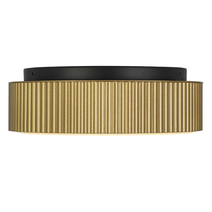 Alteck Lighting AFM0064-5CCT-W Channel 9" LED Outdoor Flush Mount, 5CCT Selectable - Painted Brass