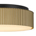 Alteck Lighting AFM0064-5CCT-W Channel 9" LED Outdoor Flush Mount, 5CCT Selectable - Painted Brass