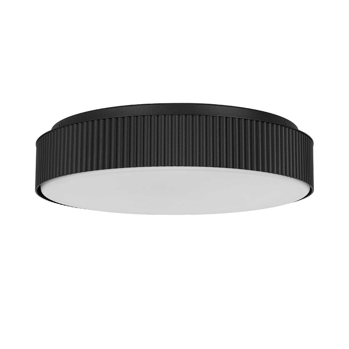 Alteck Lighting AFM0065-5CCT-W Channel 13" LED Outdoor Flush Mount, 5CCT Selectable - Sand Black
