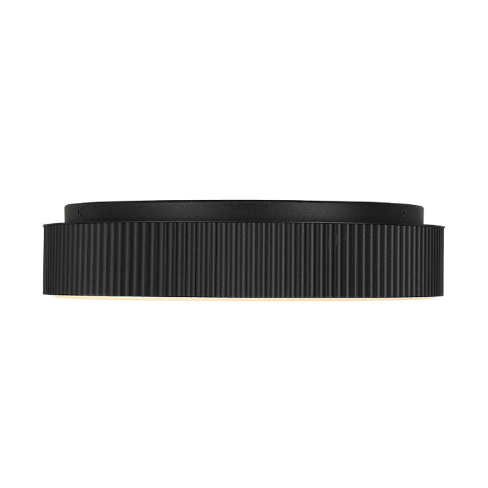 Alteck Lighting AFM0065-5CCT-W Channel 13" LED Outdoor Flush Mount, 5CCT Selectable - Sand Black