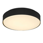 Alteck Lighting AFM0065-5CCT-W Channel 13" LED Outdoor Flush Mount, 5CCT Selectable - Sand Black