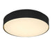 Alteck Lighting AFM0065-5CCT-W Channel 13" LED Outdoor Flush Mount, 5CCT Selectable - Sand Black