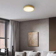 Alteck Lighting AFM0065-5CCT-W Channel 13" LED Outdoor Flush Mount, 5CCT Selectable - Painted Brass