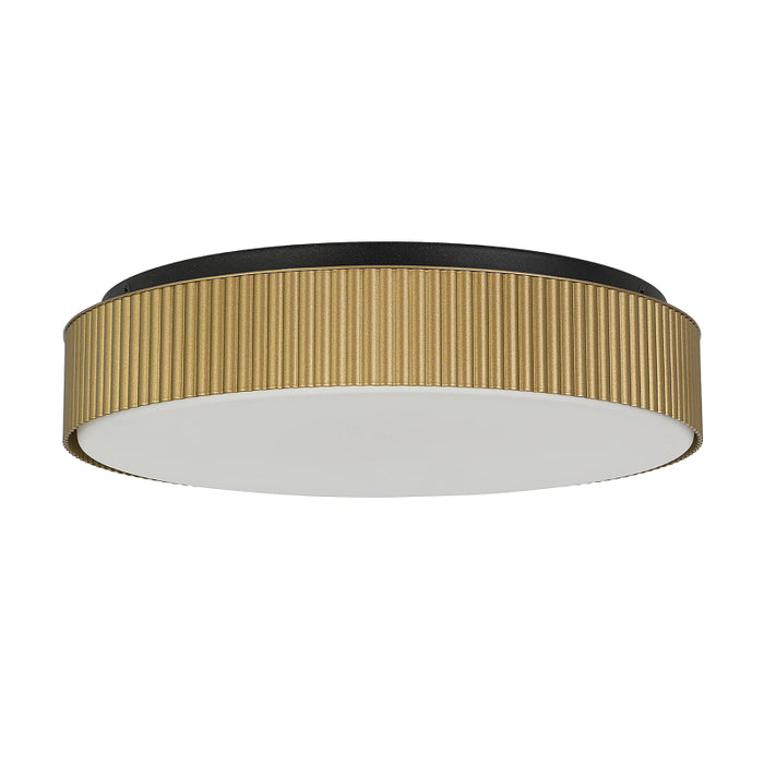 Alteck Lighting AFM0065-5CCT-W Channel 13" LED Outdoor Flush Mount, 5CCT Selectable - Painted Brass