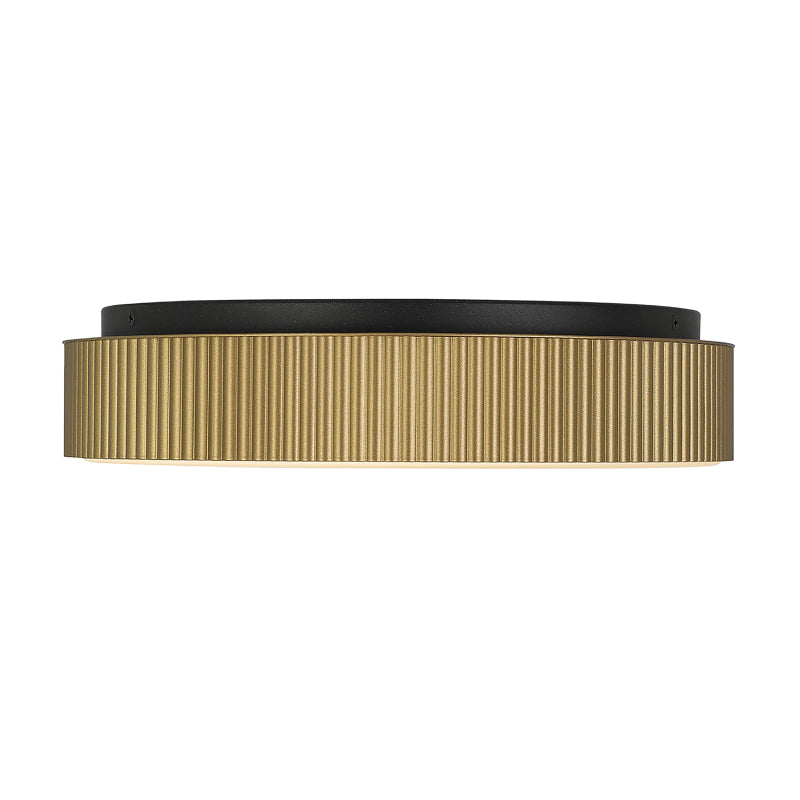 Alteck Lighting AFM0065-5CCT-W Channel 13" LED Outdoor Flush Mount, 5CCT Selectable - Painted Brass