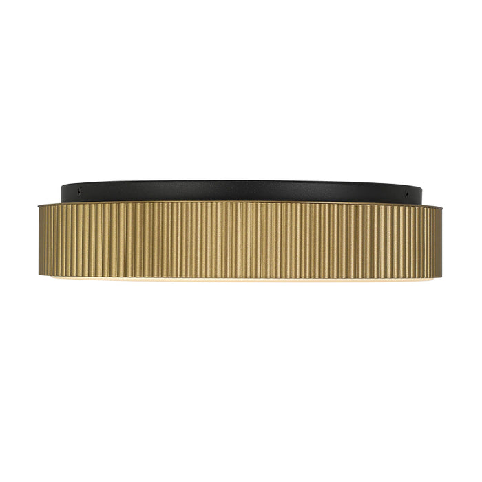 Alteck Lighting AFM0065-5CCT-W Channel 13" LED Outdoor Flush Mount, 5CCT Selectable - Painted Brass