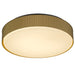 Alteck Lighting AFM0065-5CCT-W Channel 13" LED Outdoor Flush Mount, 5CCT Selectable - Painted Brass