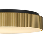 Alteck Lighting AFM0065-5CCT-W Channel 13" LED Outdoor Flush Mount, 5CCT Selectable - Painted Brass