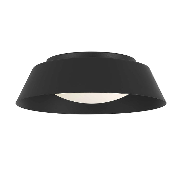 Alteck Lighting AFM0066-5CCT-W Pez 1-lt 11" LED Outdoor Flush Mount, 5CCT Selectable - Sand Black
