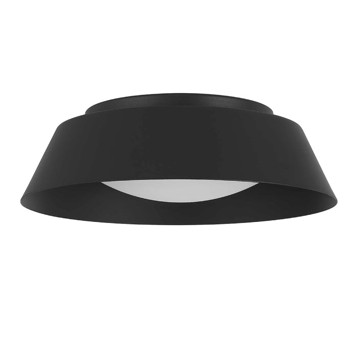 Alteck Lighting AFM0066-5CCT-W Pez 1-lt 11" LED Outdoor Flush Mount, 5CCT Selectable - Sand Black