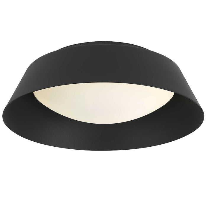 Alteck Lighting AFM0066-5CCT-W Pez 1-lt 11" LED Outdoor Flush Mount, 5CCT Selectable - Sand Black