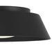 Alteck Lighting AFM0066-5CCT-W Pez 1-lt 11" LED Outdoor Flush Mount, 5CCT Selectable - Sand Black