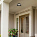 Alteck Lighting AFM0066-5CCT-W Pez 1-lt 11" LED Outdoor Flush Mount, 5CCT Selectable - Sand Black