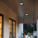 Alteck Lighting AFM0066-5CCT-W Pez 1-lt 11" LED Outdoor Flush Mount, 5CCT Selectable - Sand Black