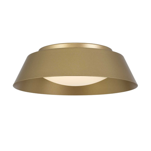 Alteck Lighting AFM0066-5CCT-W Pez 1-lt 11" LED Outdoor Flush Mount, 5CCT Selectable - Painted Brass