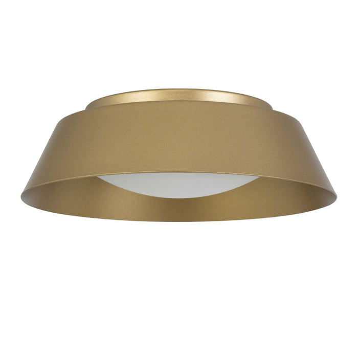 Alteck Lighting AFM0066-5CCT-W Pez 1-lt 11" LED Outdoor Flush Mount, 5CCT Selectable - Painted Brass