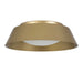 Alteck Lighting AFM0066-5CCT-W Pez 1-lt 11" LED Outdoor Flush Mount, 5CCT Selectable - Painted Brass